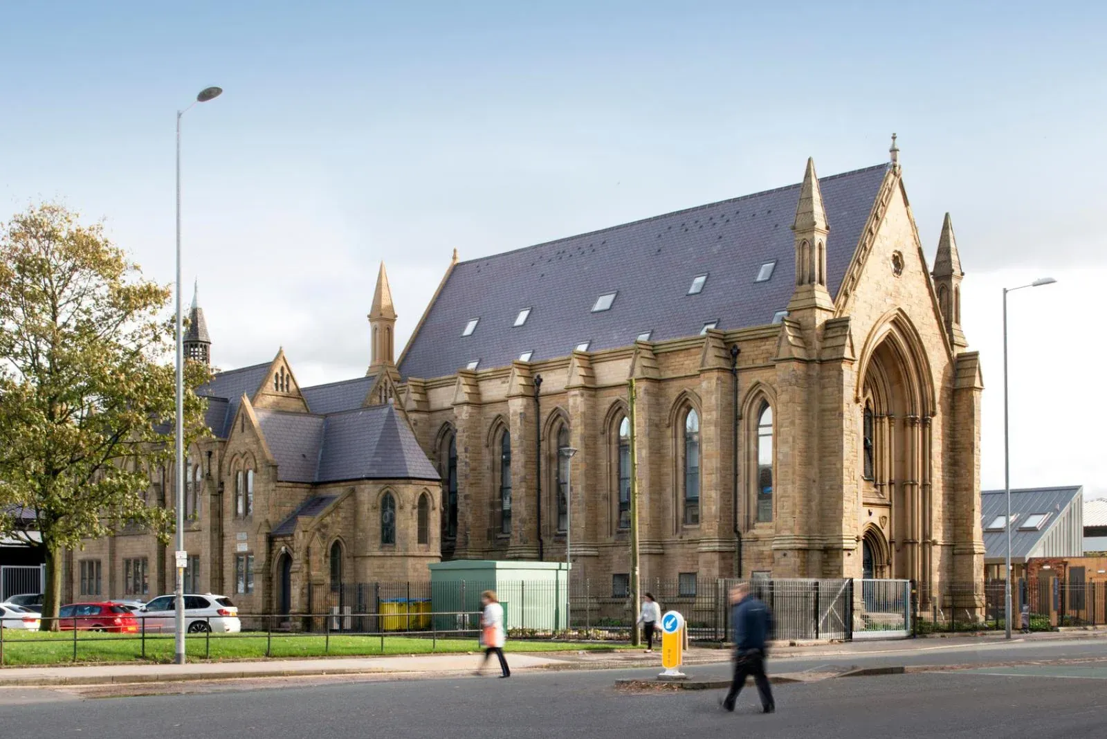 Exterior of The Chapel, a Grade II listed church in Manchester